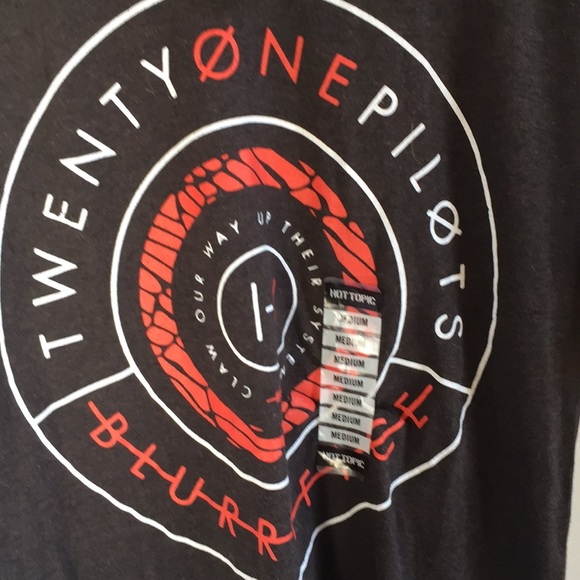 21 Pilots T-shirt Gray blurry face medium - Picture 2 of 6